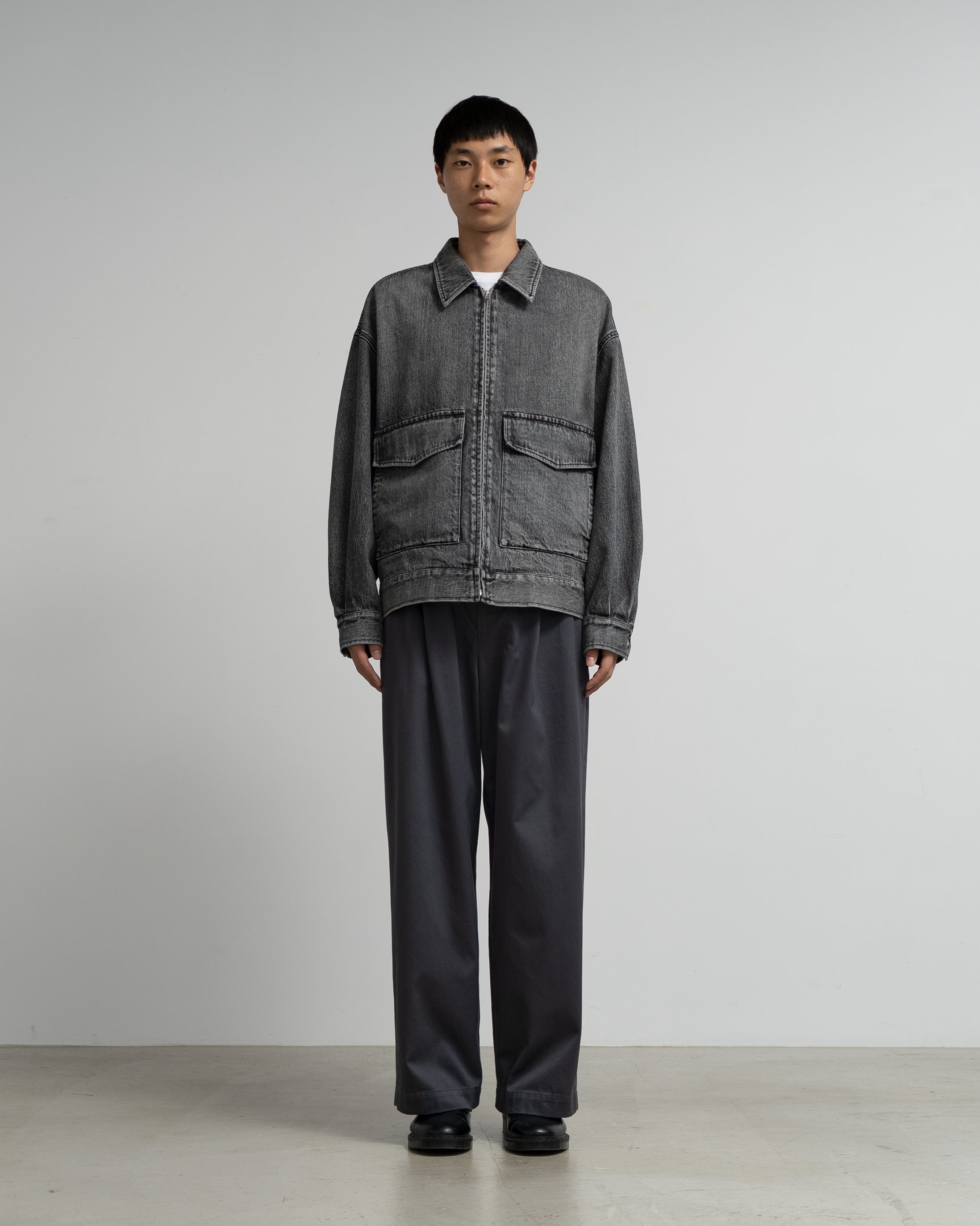 Selvage Denim Zip Jacket - LIGHT FADE - – Graphpaper