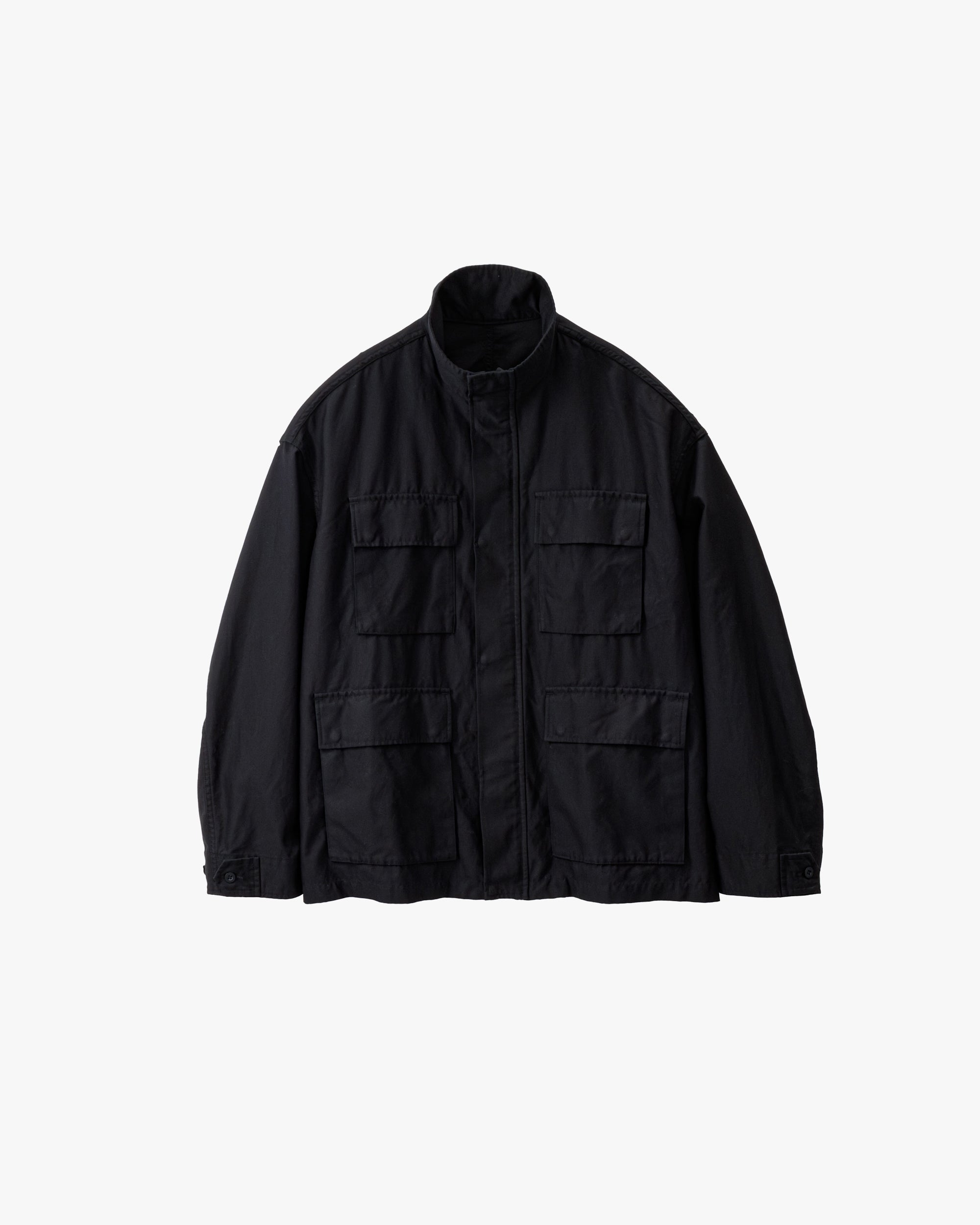 SALE- Cotton Cupro Back Satin Military Jacket – Graphpaper