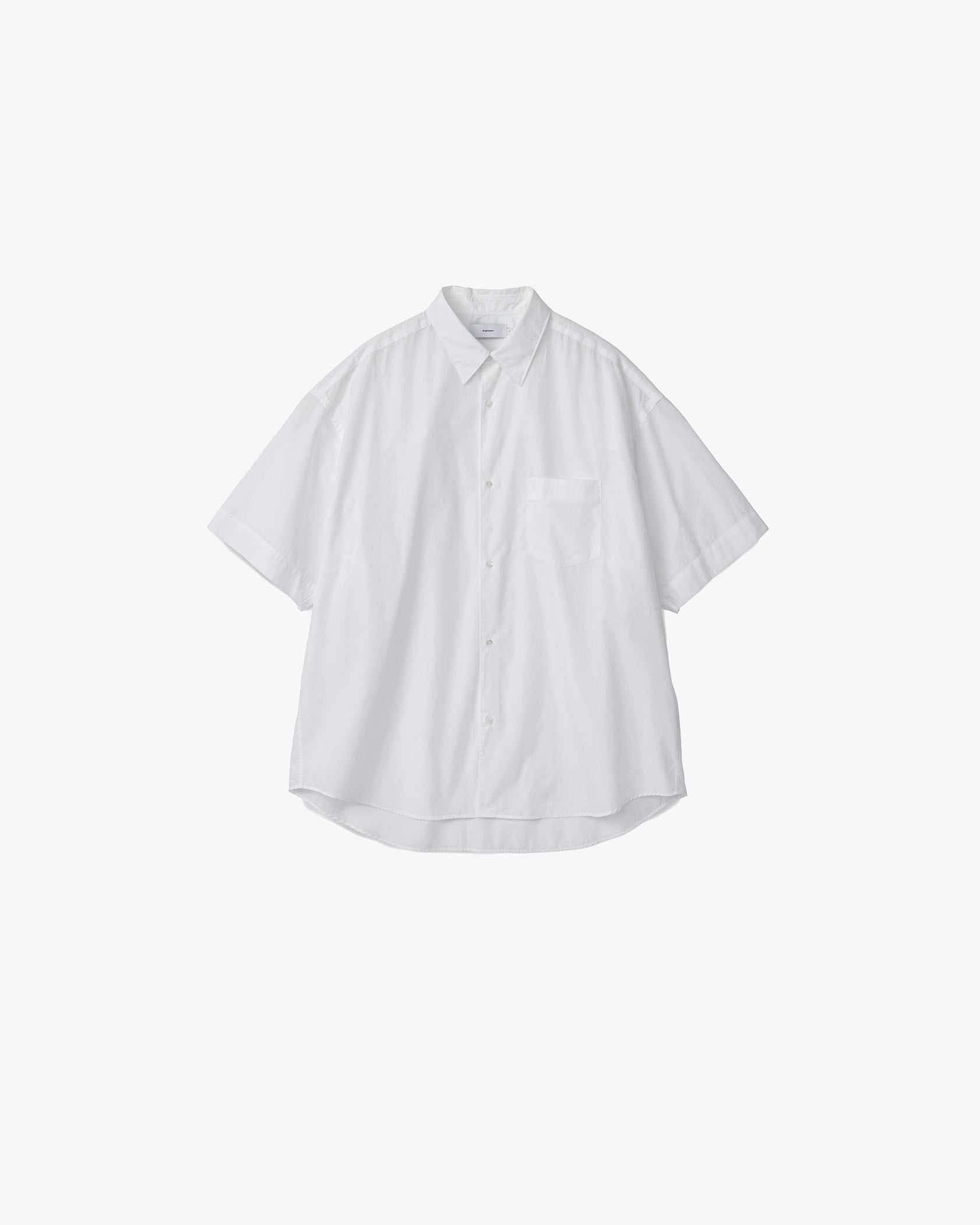 トップス Graphpaper S/S Regular Collar Shirt Broad LS Oversized Regular Collar Shirt | My Graphpaper