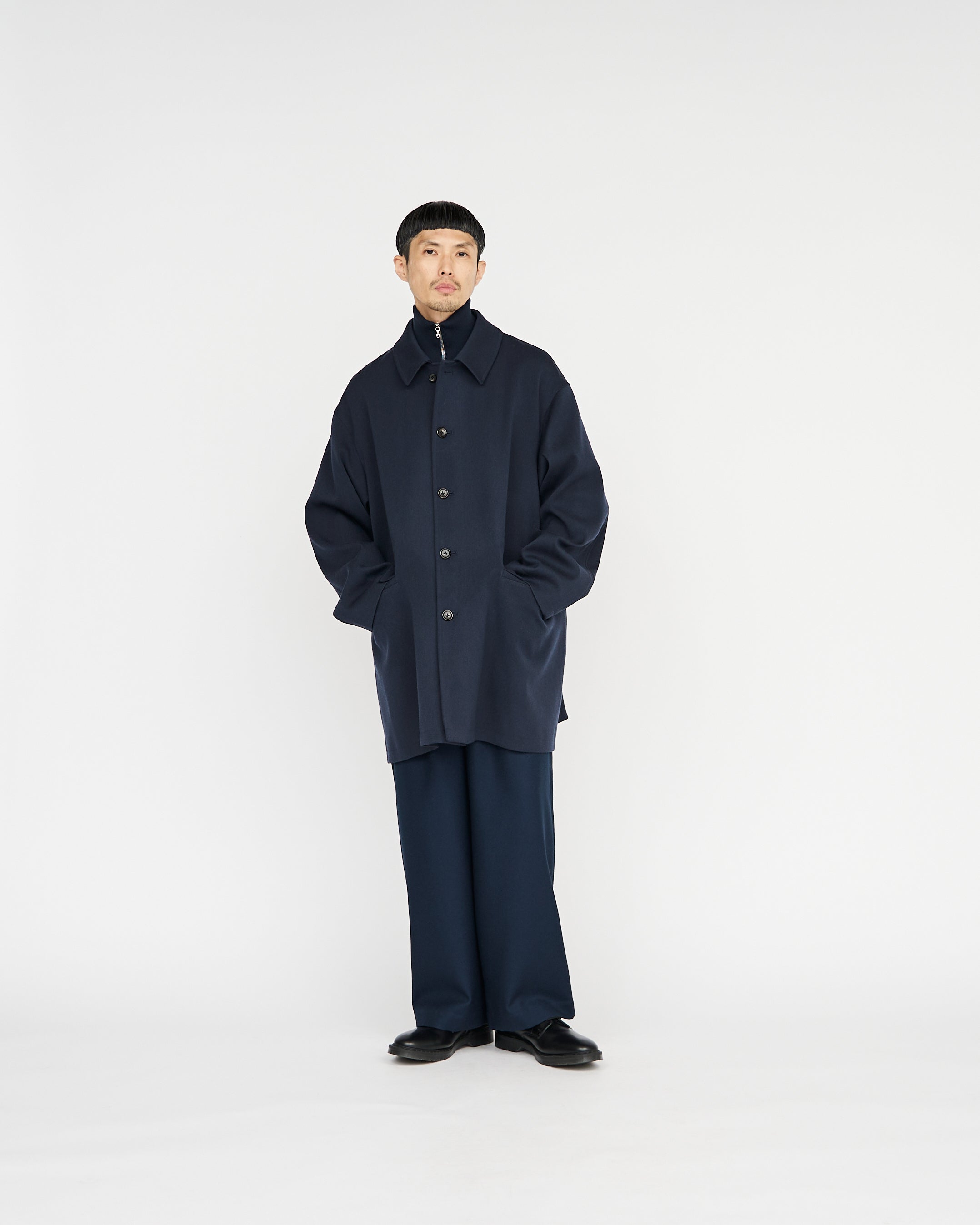 美品 Graphpaper Back Twill Satin Coat コート Back Twill Satin Coat – Graphpaper