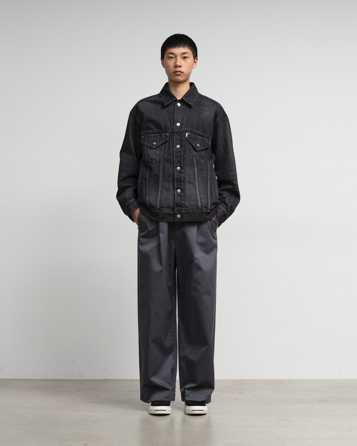 Selvage Denim Trucker Jacket-DARK FADE- – Graphpaper