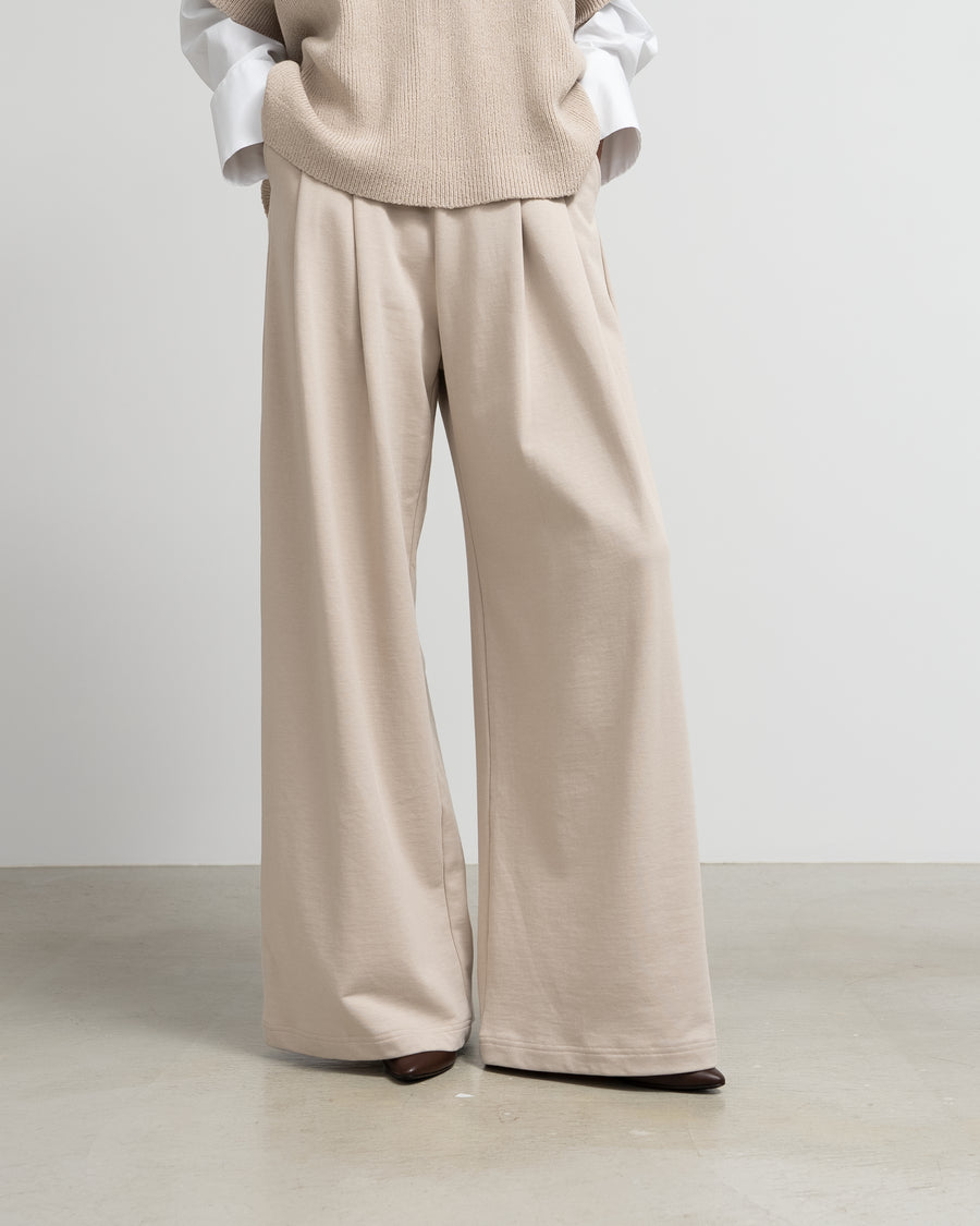 High Gauge Soft Terry Two Tuck Wide Pants