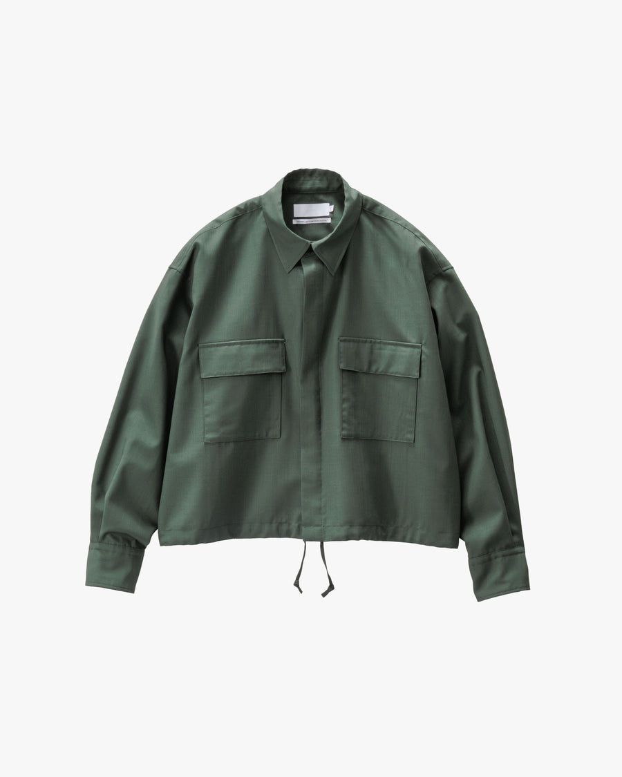 Techno Wool Tropical Shirt Blouse