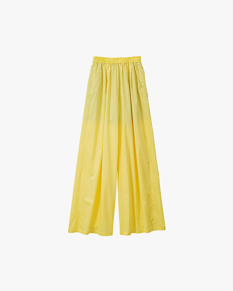Silicon Poplin Two Tuck Easy Wide Pants
