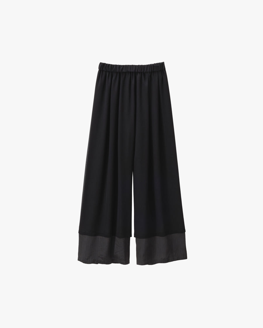 Cupro Stripe Layered Sheer Pants