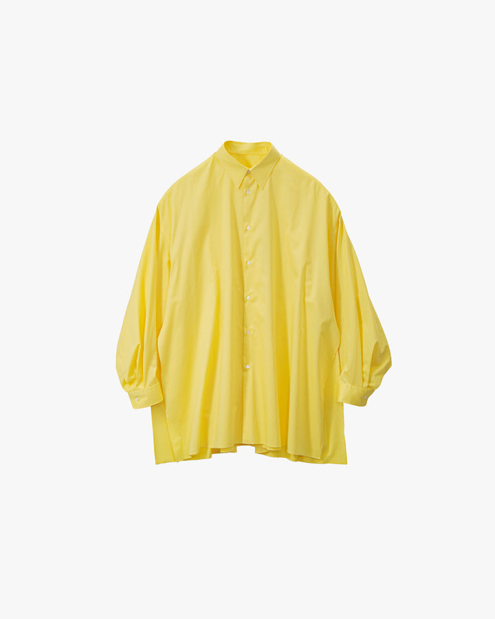 Silicon Poplin Deep Slit Regular Collar Shirt