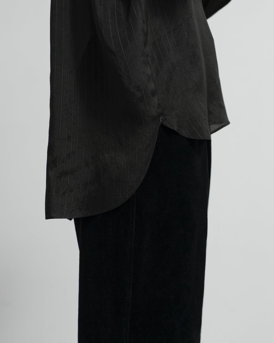 Cupro Striped Skipper Blouse