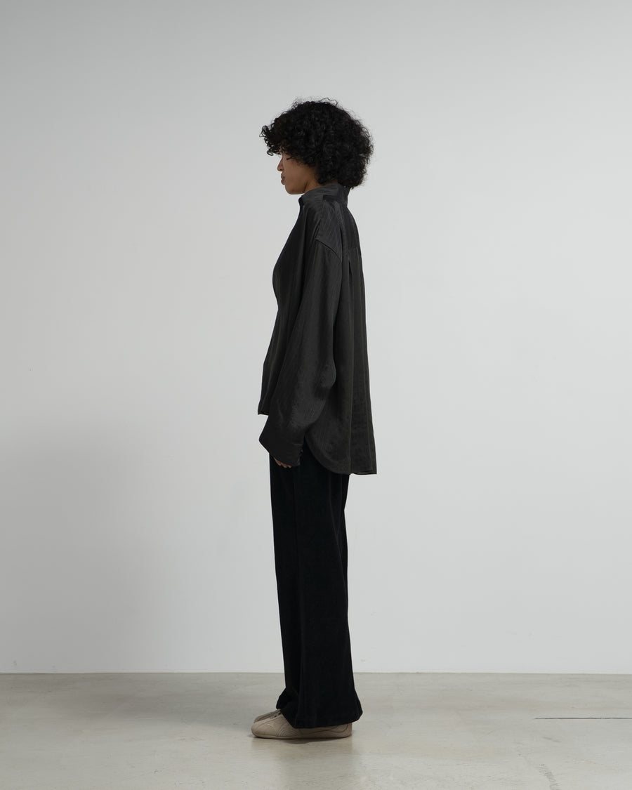 Cupro Striped Skipper Blouse