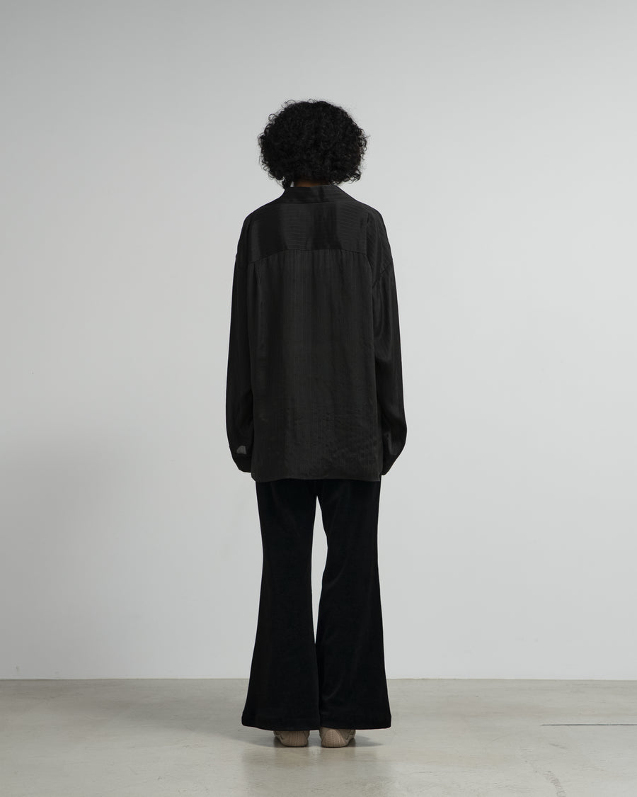 Compact Velour Flare Pants