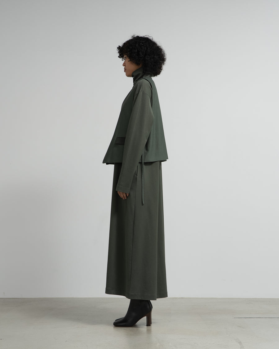 Brushed Mockrody High Neck Dress
