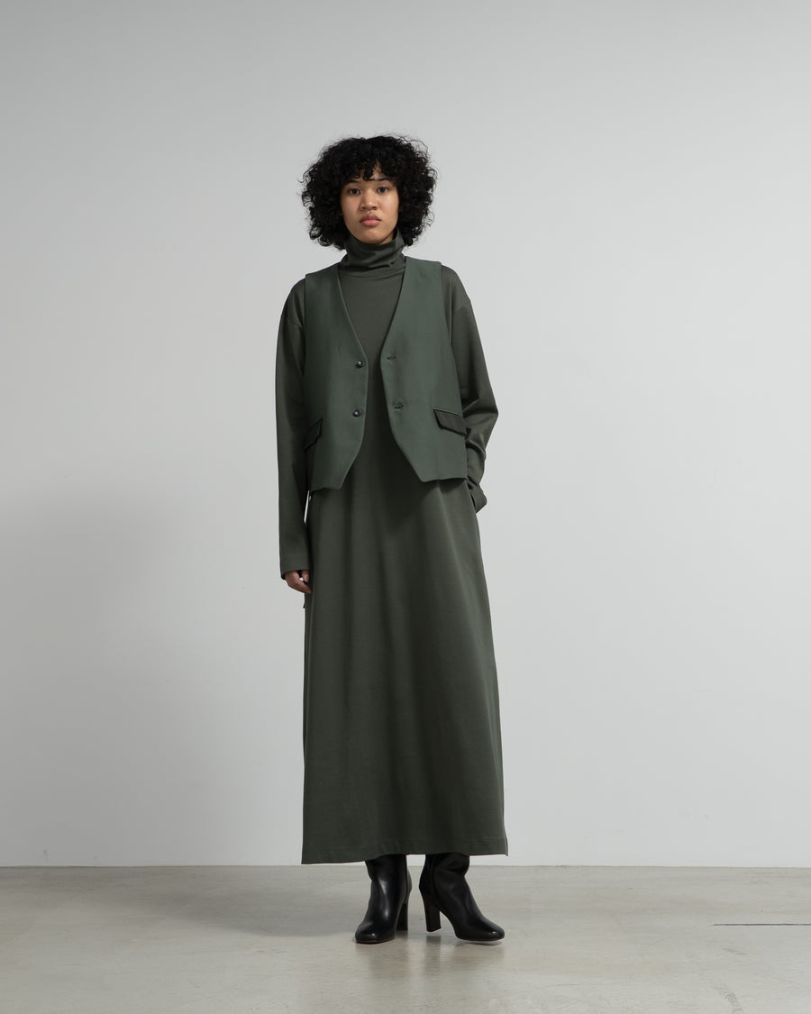 Brushed Mockrody High Neck Dress