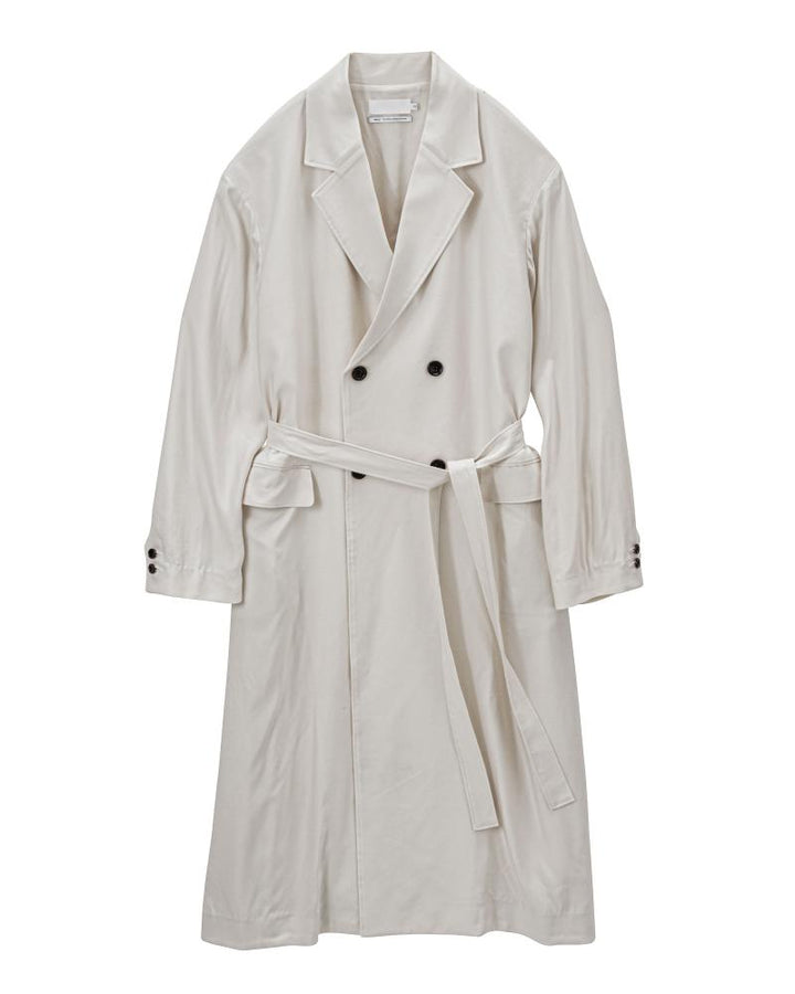 Viscose Cupro Back Satin Oversized Coat