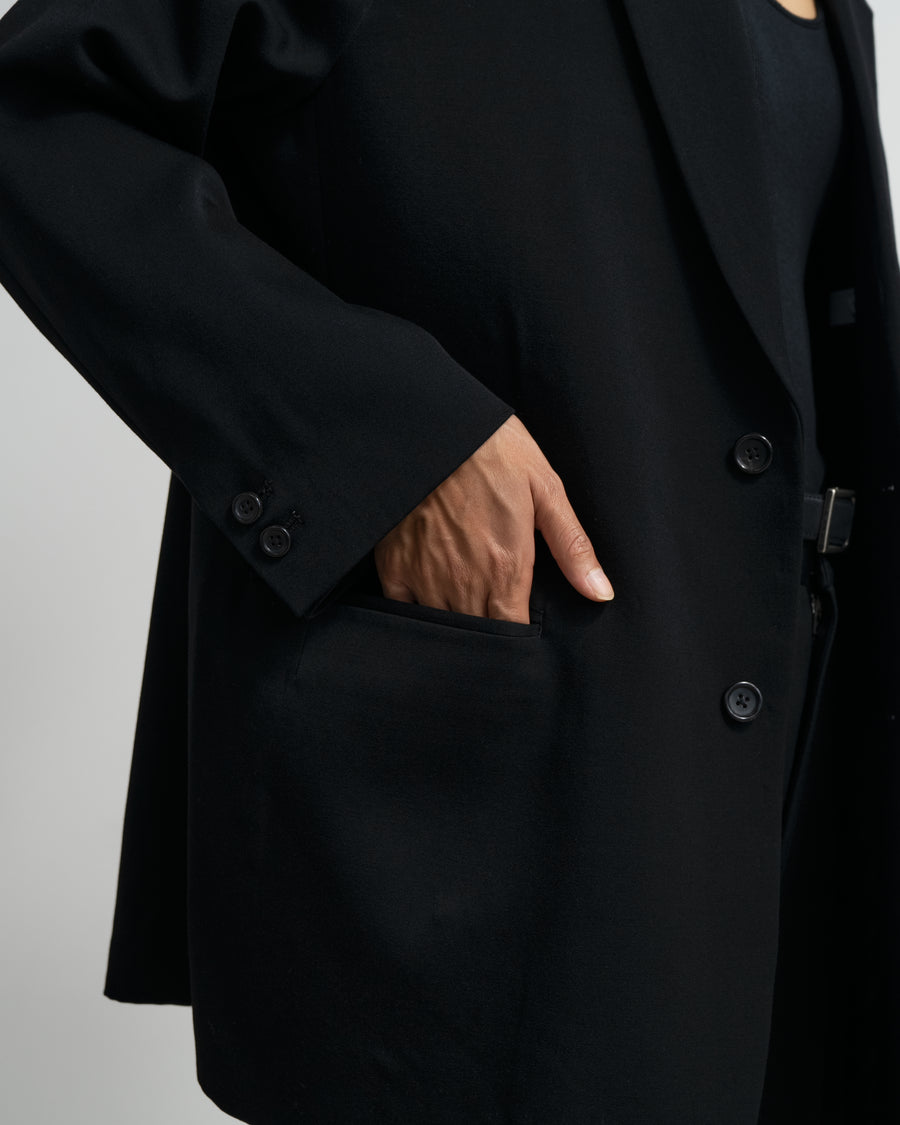 Wool Doeskin Oversized Jacket