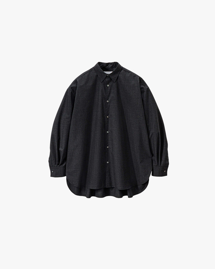 Fine Wool Heather Regular Collar Shirt