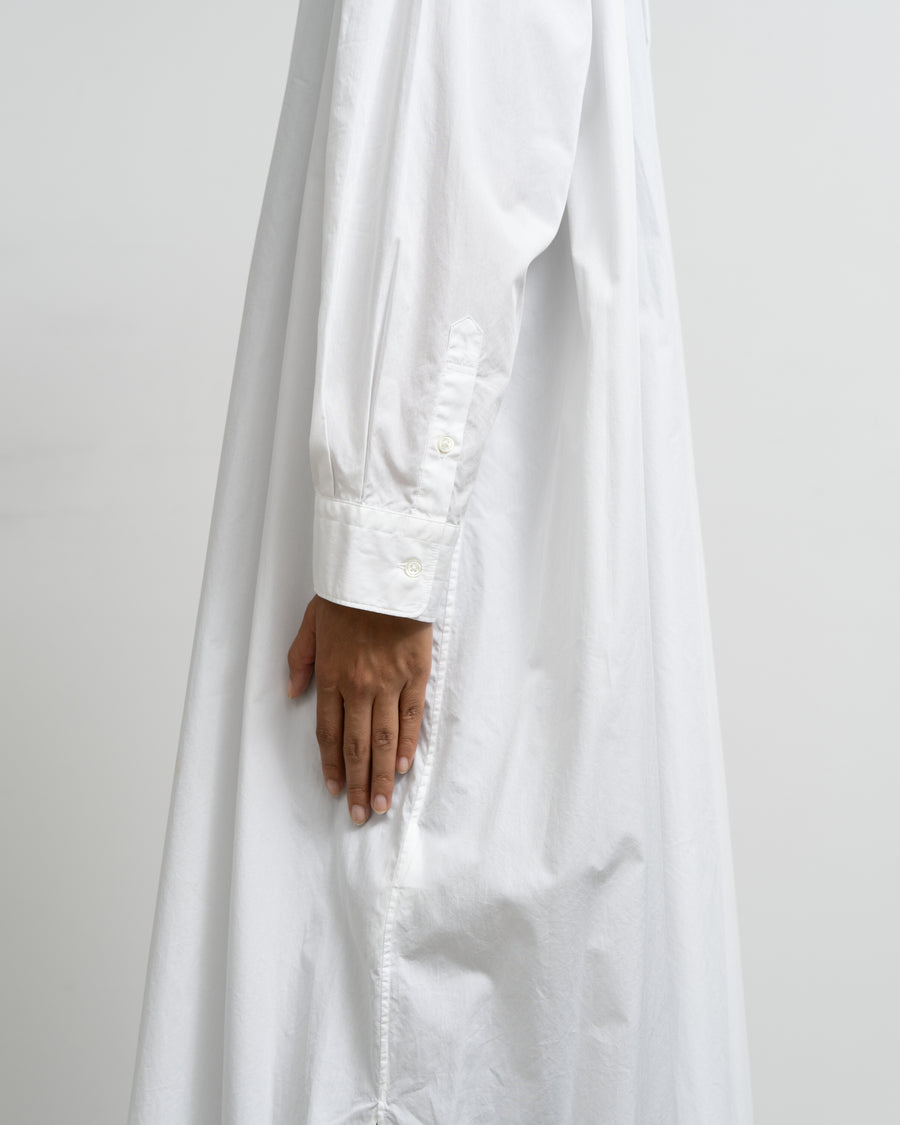 High Count Broad Oversized Regular Collar Shirt Dress
