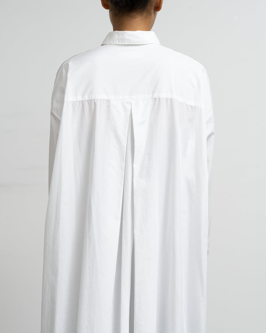 High Count Broad Oversized Regular Collar Shirt Dress