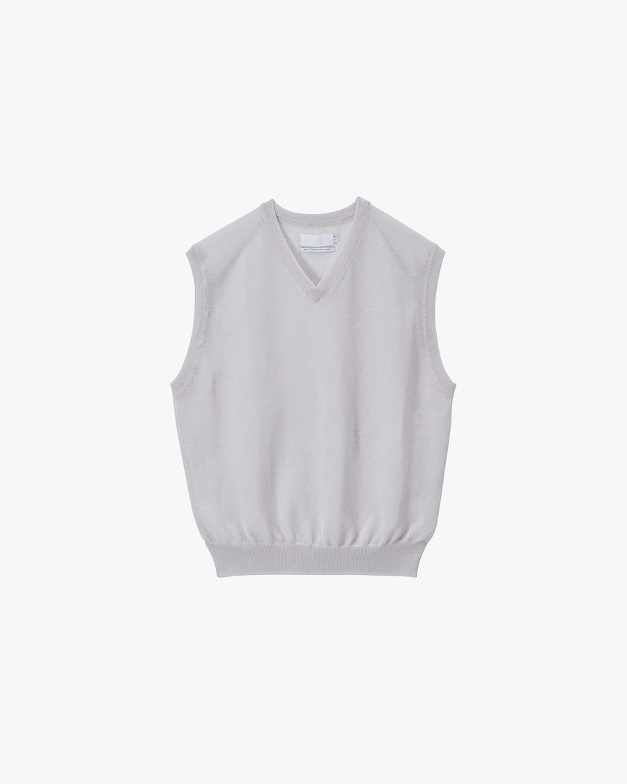 SALE- Coiled Wool Nylon V Neck Knit Vest – Graphpaper