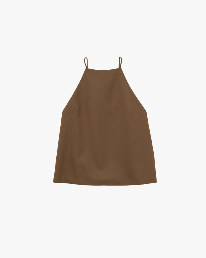 Wool Ripstop Sleeveless Blouse