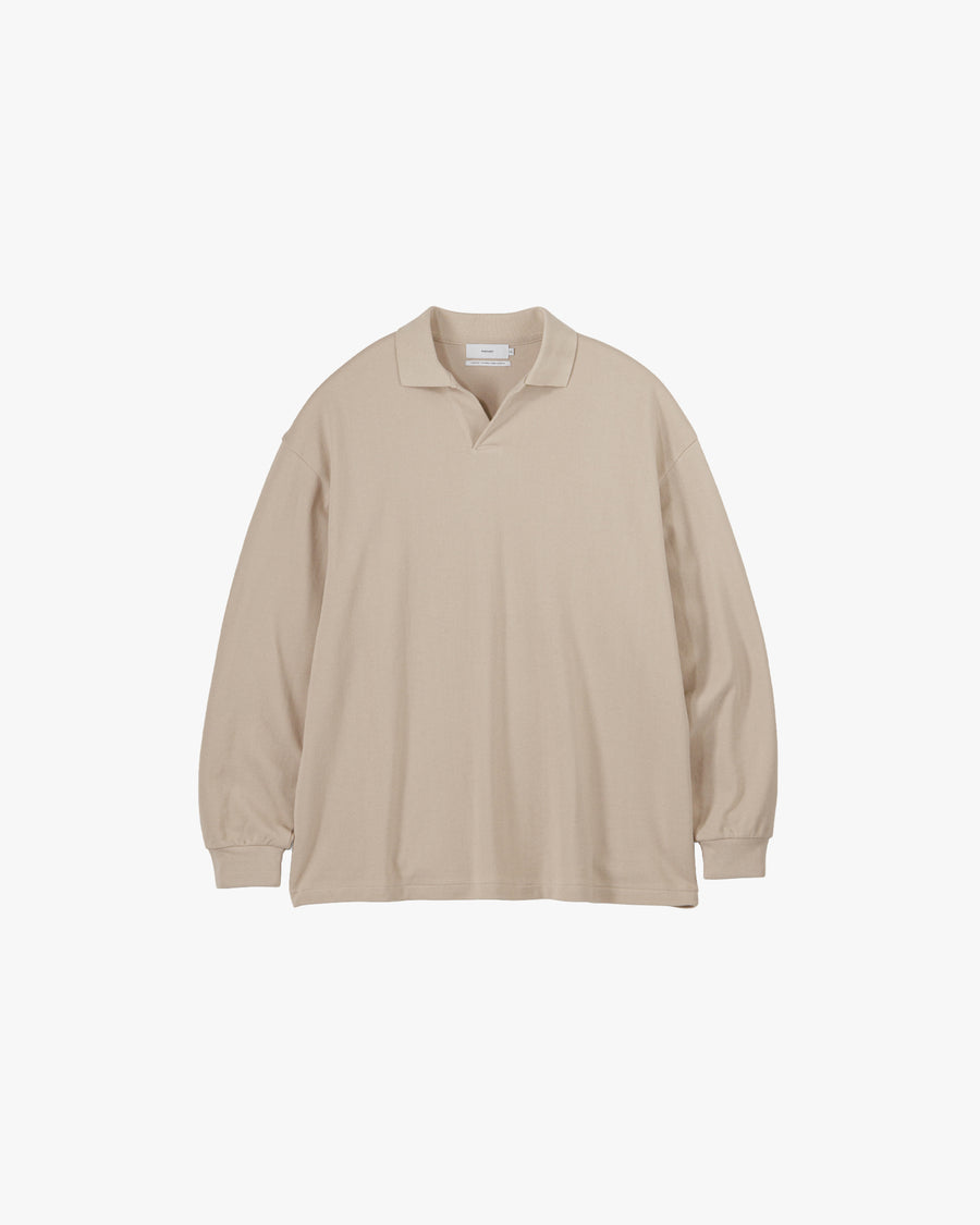 Cotton Pique Jersey L/S Skipper Polo