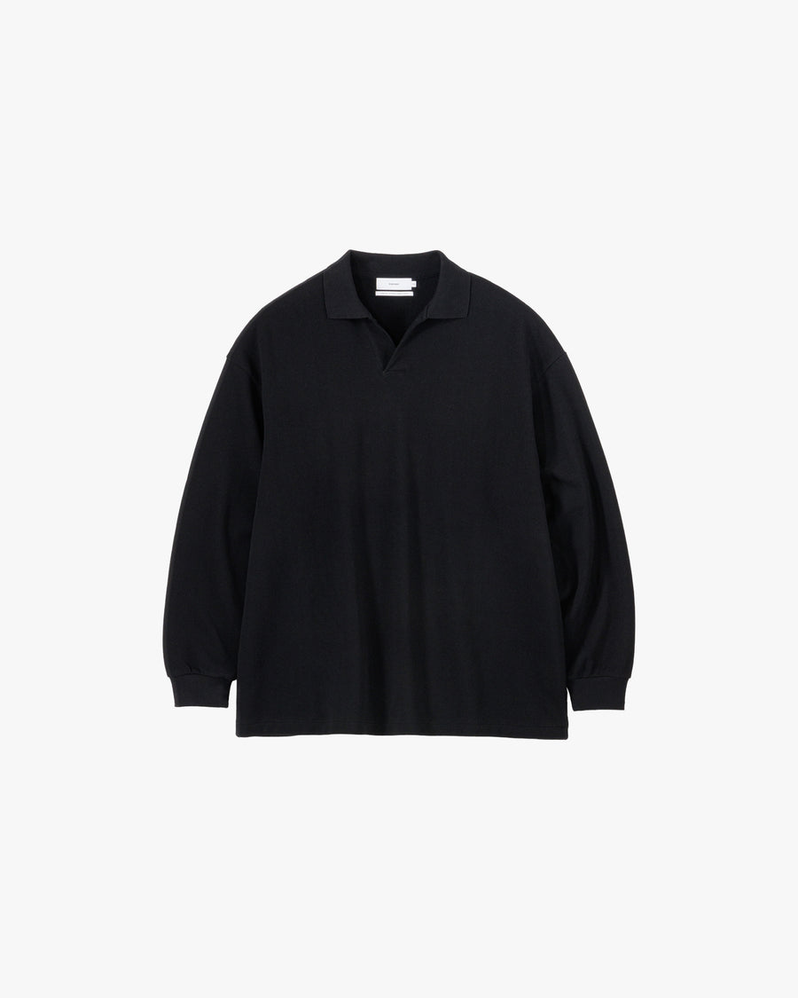 Cotton Pique Jersey L/S Skipper Polo
