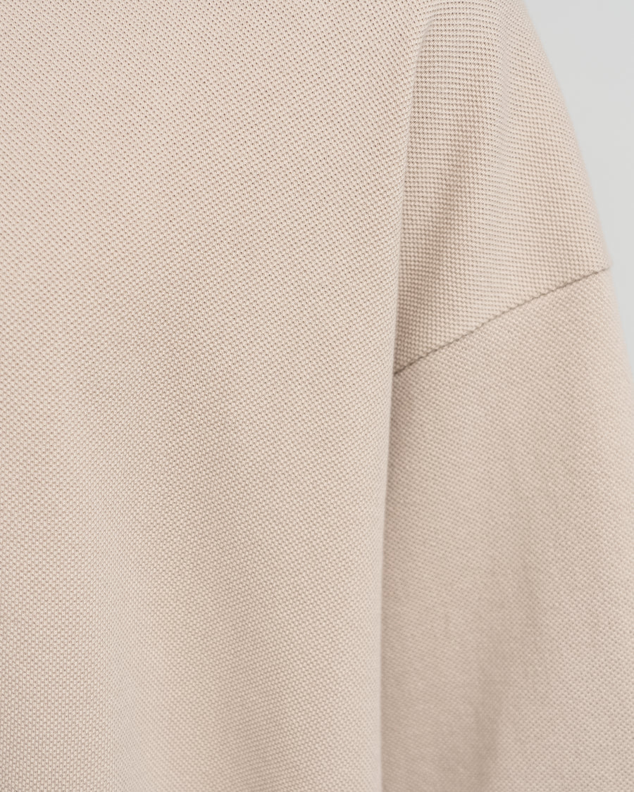 Cotton Pique Jersey Crew Neck Tee