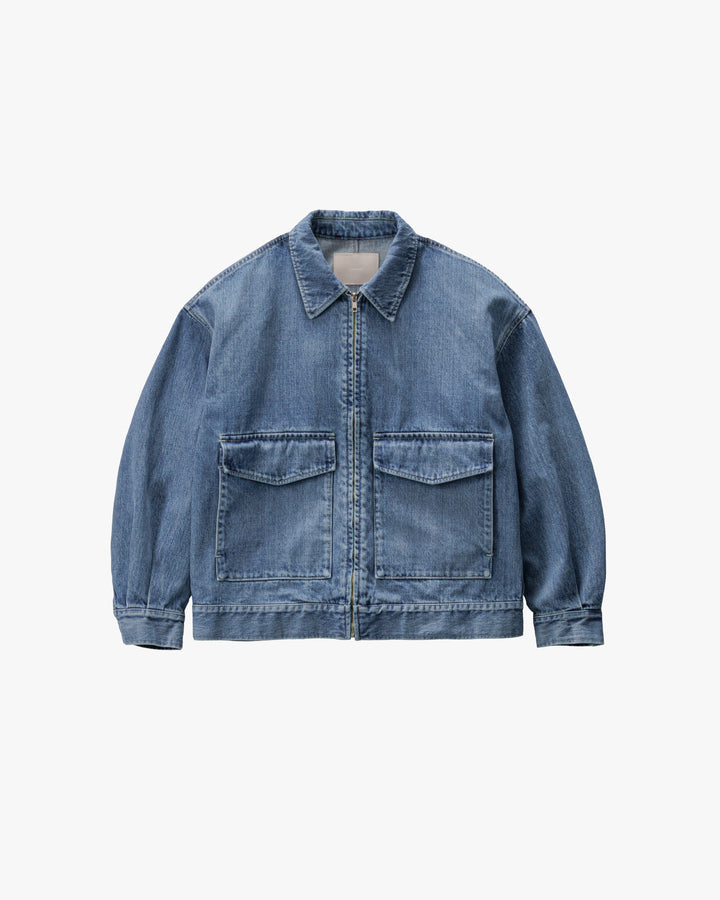 Selvage Denim Zip Jacket - LIGHT FADE -