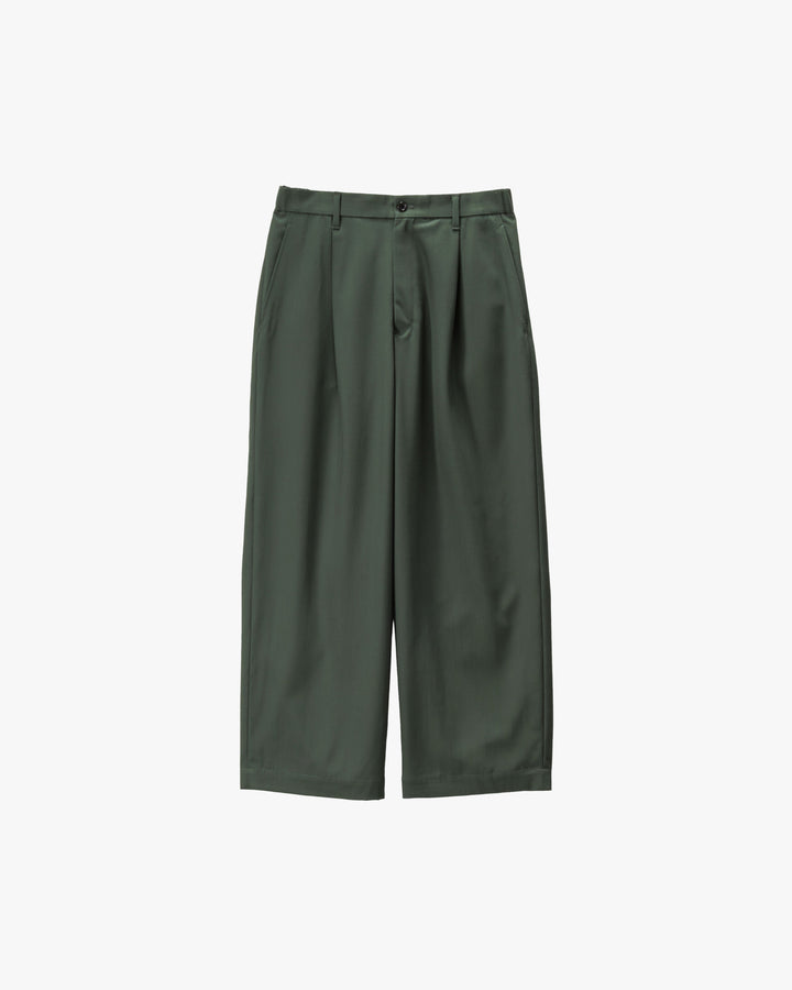 Techno Wool Nylon Wide Tapered Trousers