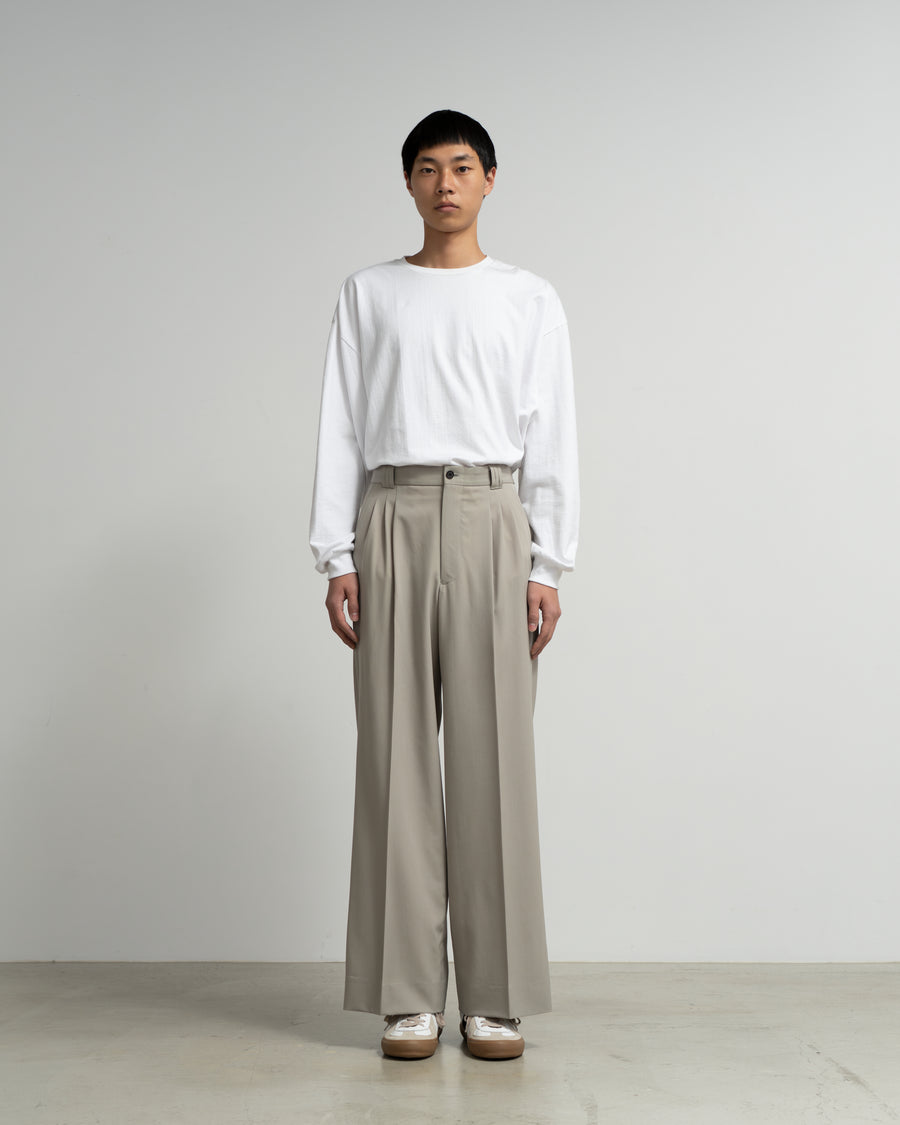 YOKE for Graphpaper 3PLEATED WIDE TROUSERS