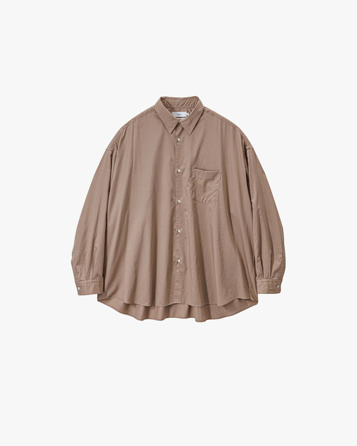 Silicon Poplin Oversized Regular Collar Shirt