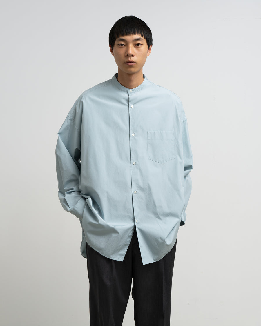 最終価格新品TOUJOURSGarmentDyeBandCollar Shirt SALE- ALUMO for Graphpaper L/S Oversized Band Collar Shirt