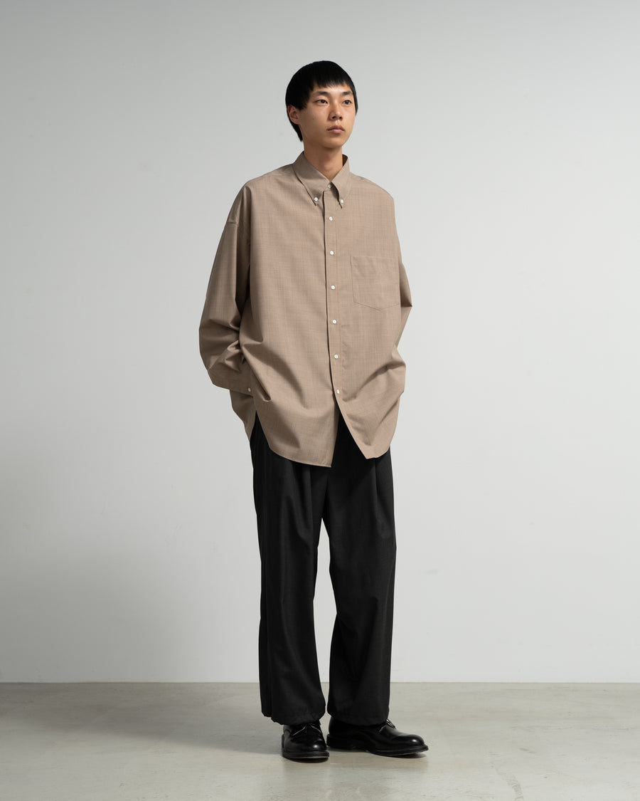 SALE- Fine Wool Heather Oversized L/S B.D. Shirt – Graphpaper