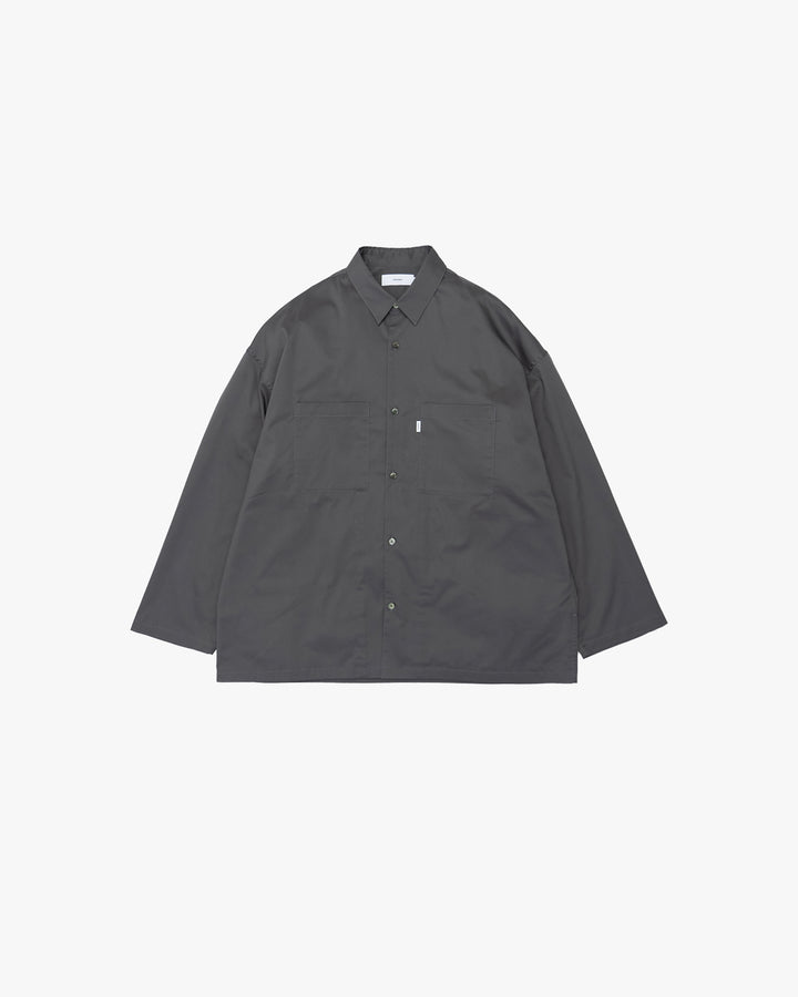 Solotex Twill Long-Sleeve Oversized Box Shirt