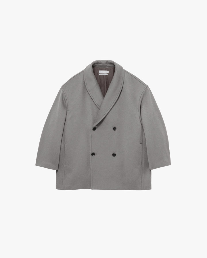 Light Melton Shawl Collar Coat