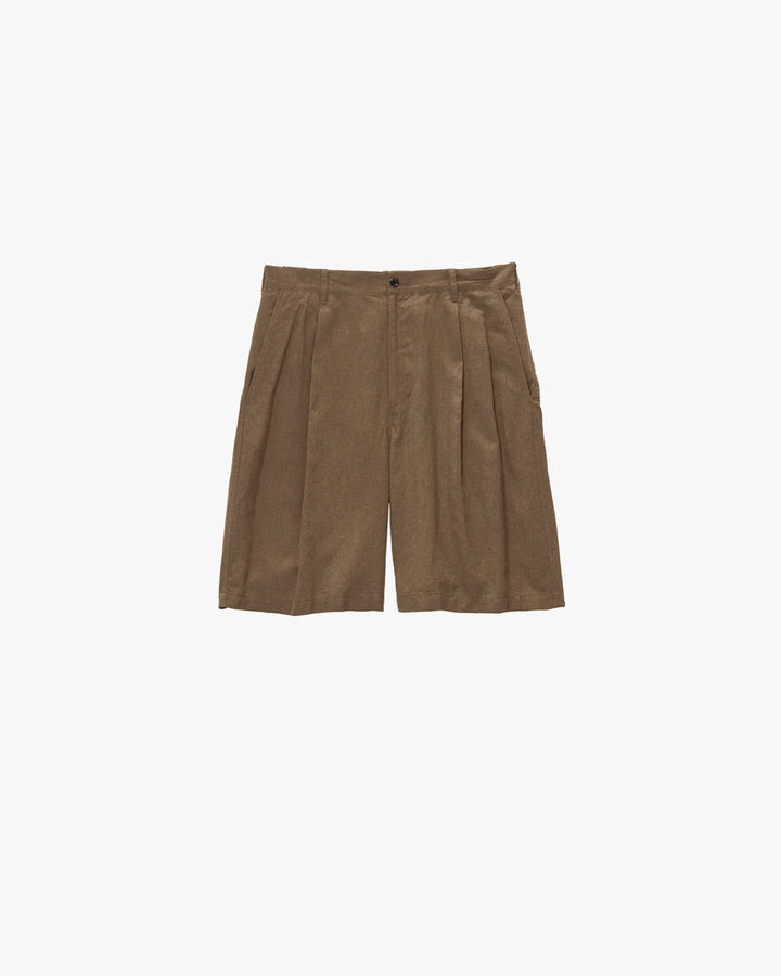 Linen Cupro Oversized Shorts