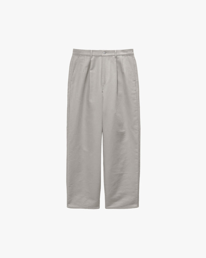 Cotton Double Serge Two Tuck Pants