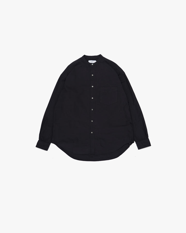 Oxford L/S Band Collar Box Shirt