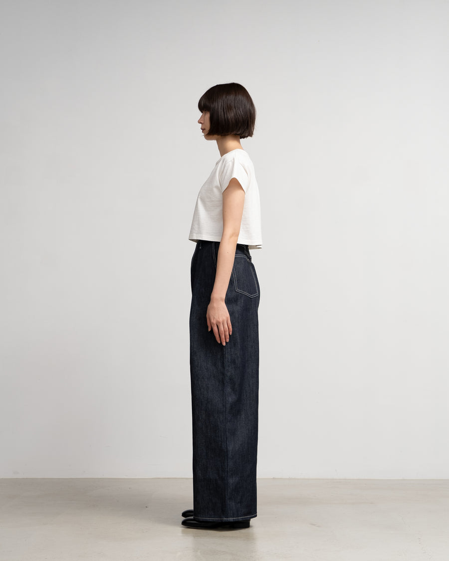 Selvage Denim Two Tuck Wide Pants