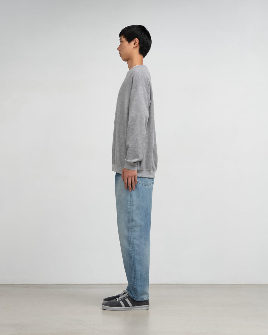 Selvage Denim Five Pocket Tapered Pants -LIGHT FADE-