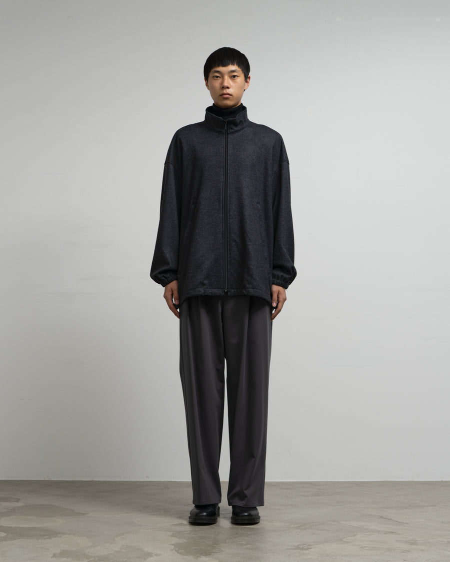 Wool Smooth Flannel Track Blouson