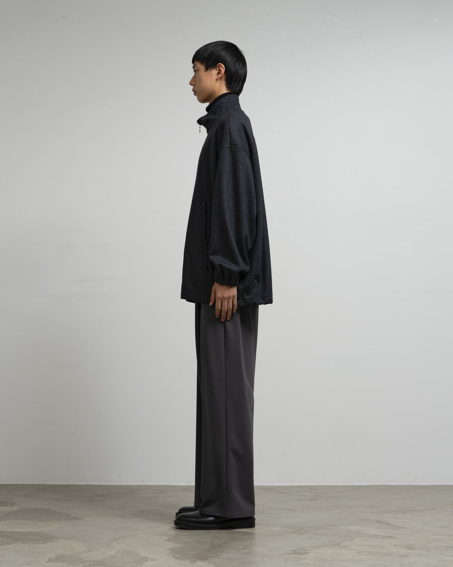 Wool Smooth Flannel Track Blouson