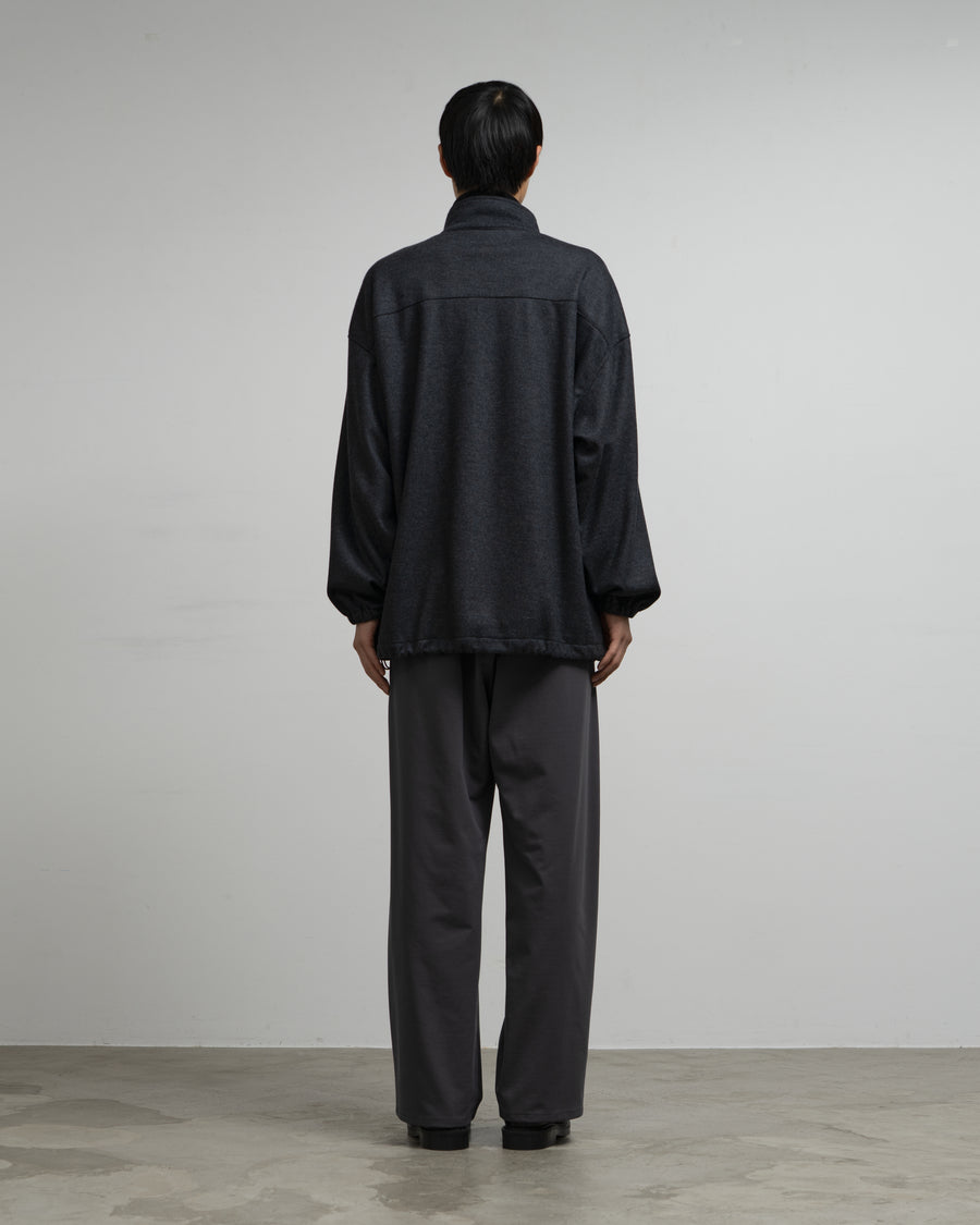 Wool Smooth Flannel Track Blouson