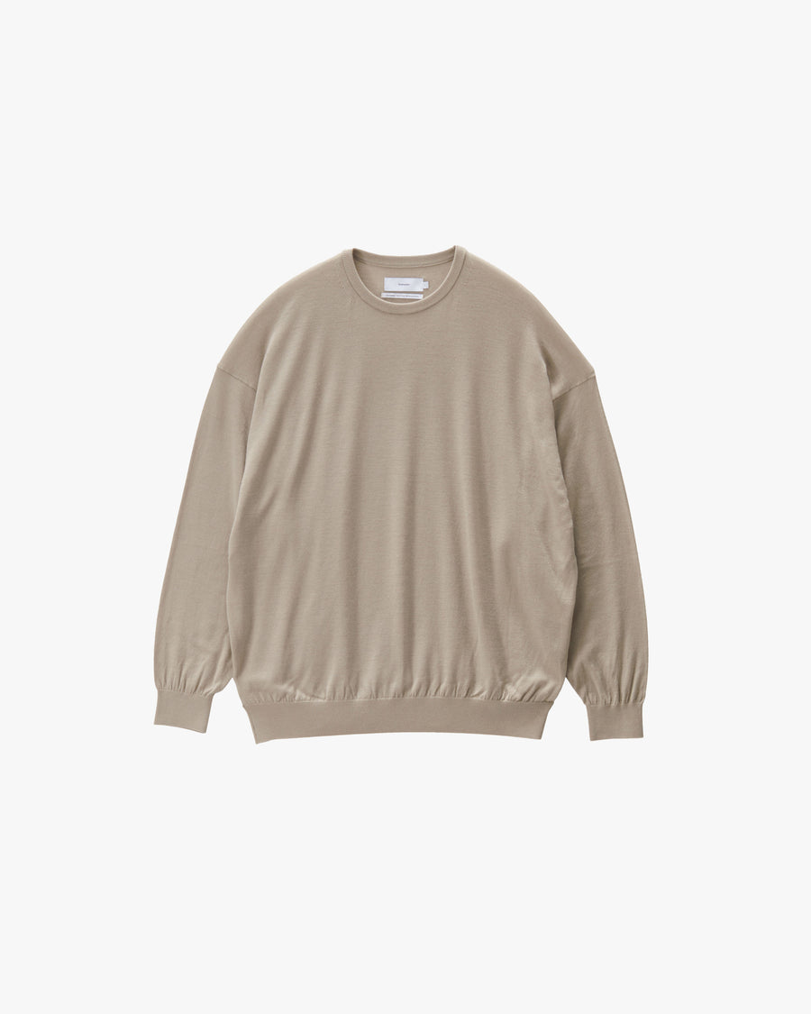 High Gauge L/S Oversized Crew Neck Knit