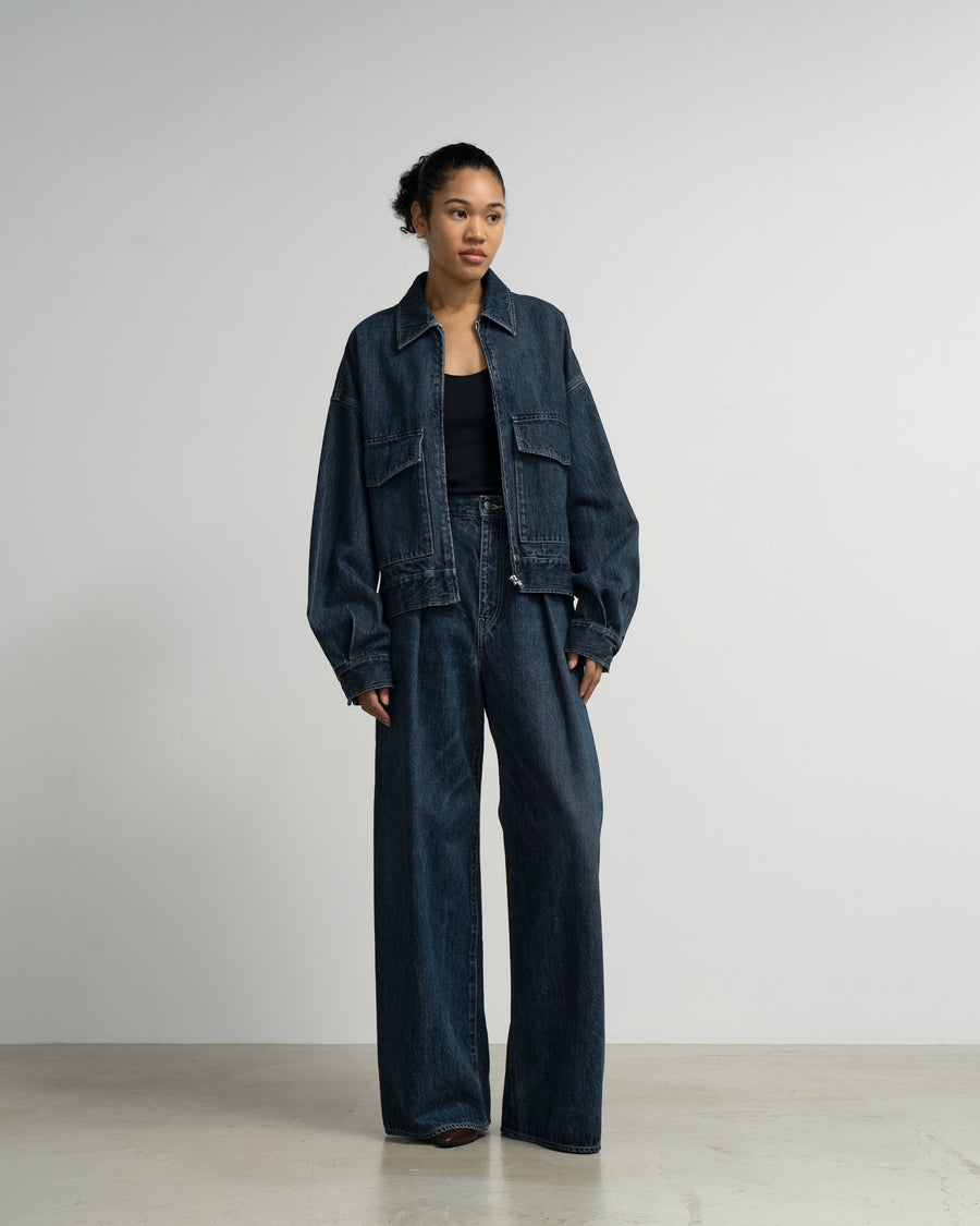 Selvage Denim Zip Jacket -DARK FADE- – Graphpaper