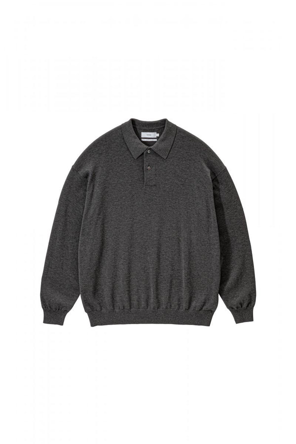 Suvin High Gauge Knit Oversized L/S Polo