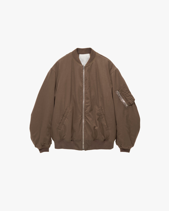 Fulled Wool Twill Flight Jacket