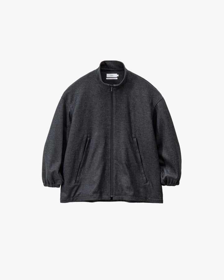 Wool Smooth Flannel Track Blouson