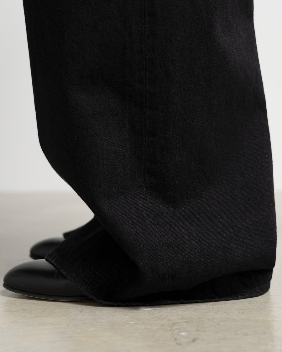 Selvage Denim Two Tuck Wide Pants