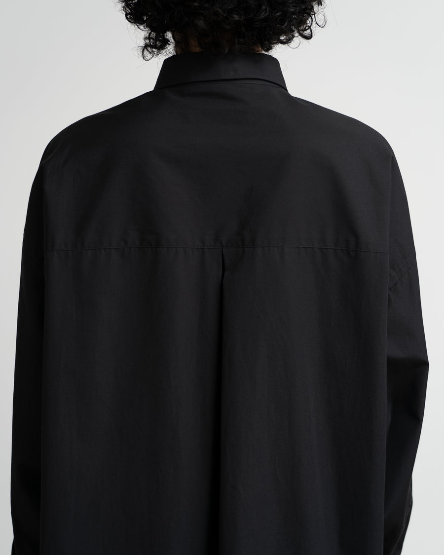 High Count Broad L/S Oversized Regular Collar Shirt