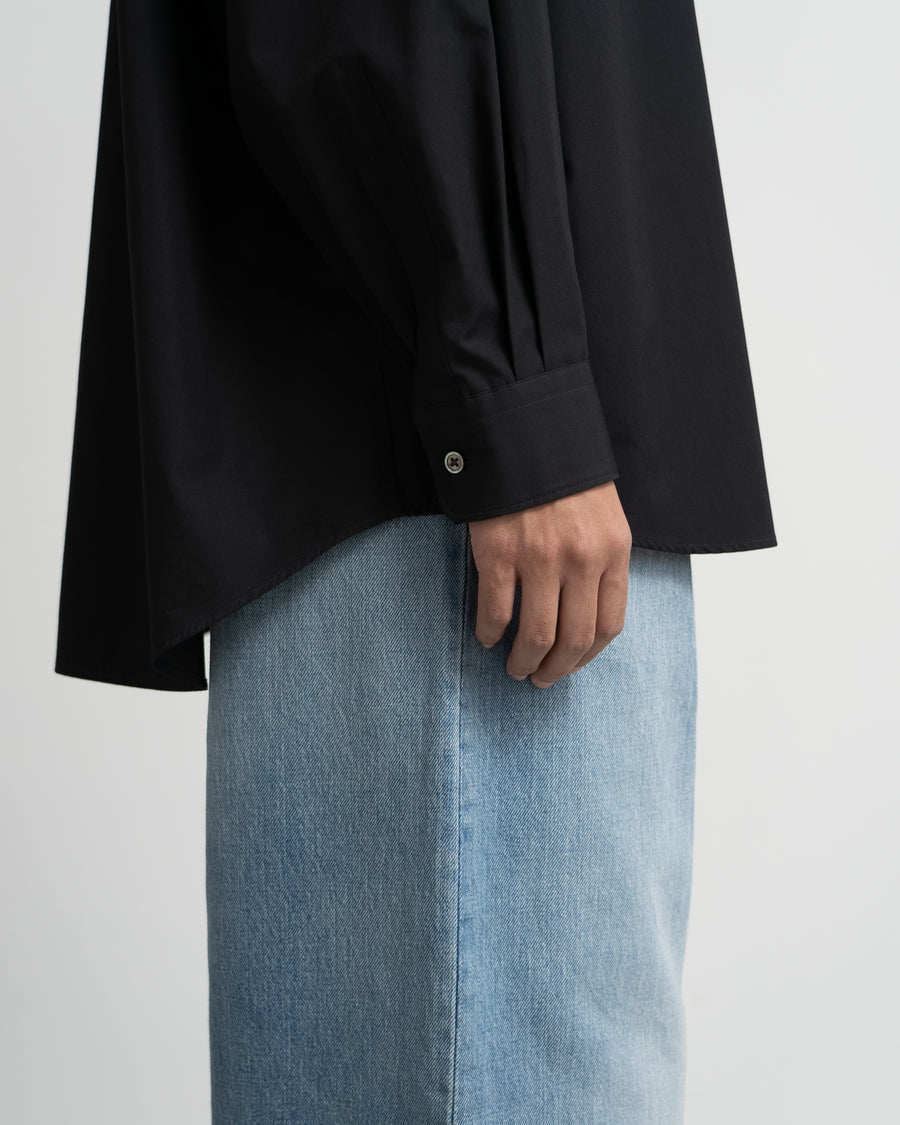 High Count Broad L/S Oversized Regular Collar Shirt