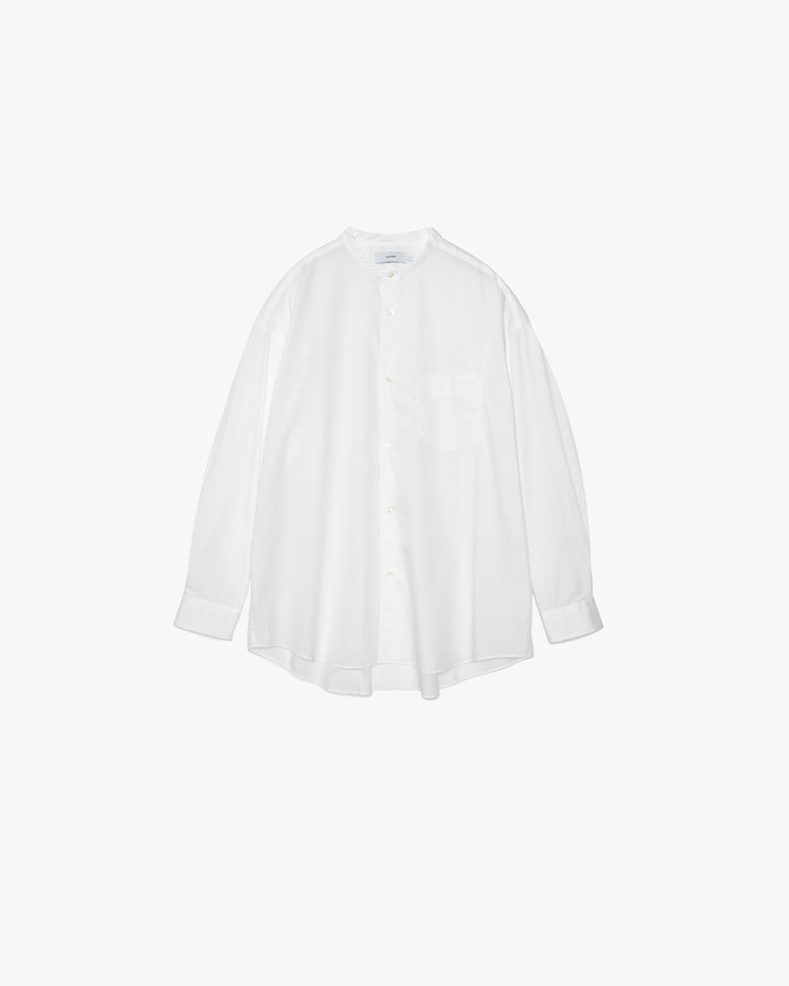 Broad L/S Oversized Band Collar Shirt